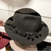 Beretti Autumn e Winter Women's Fedora Cappello da dieci miglia di pesca in fiore top jazz spessa casual