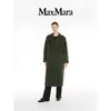 Manteau manteau manteau manteau moteur de mode de mode maxmaras femme en cachemire en laine madame mater moss green