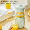 Spremiagrumi portatili portatile intelligente USB Wireless Caring Mini Juice Bottle da 400 ml di miscelatore manuale elettrico Miscelatore Elettrico Y240418