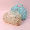 Storage Bags Jelly Tote Bright Beach Bag Basket Easter Reusable Gift For Kids Girls Women