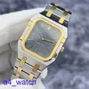 Fashion AP Wrist Watch Womens Watch 18K / Fine Steel Material Quartz Mouvement Dark Grey Dial Gold Watch