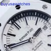 AP Pilot Wrist Watch Royal Oak Offshore 15707 Rare White Ceramic Materif