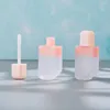 Förvaringsflaskor Dålig plast Makeup Diy Lip Tome Pink Gloss Bottle Translucent Lightweight Tube Home Supply