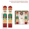 Christmas Decorations Merry Door Wall Hanging Banner Party Ornaments Nutcracker Banners For Home Porch Sign Decoration