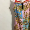 Grundläggande casual klänningar y vintage mönster kamisol klänning kvinnor modedesigner paket höft kjol andas andas fit droppleverans uppenbar