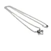 Ch Croquet Made Old Thai Silver Boat Anchor Childrens Military Flower Pendant Light Luxury Ins Minimalist High-end Female Collarbone Chain