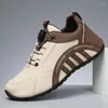 Sapatos casuais 2024 Botão de rotação masculina Avançado confortável executando moda de esporte respirável versátil