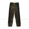 Men's Sleepwear Ancient Book With Glowing Magic Spells And Runes Mens Pajamas Pyjamas Pants Lounge Sleep Bottoms