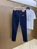 2024 Spring Automn broderie Lettre imprimé jeans Men's Jeans Light Washed Man's Long Crayer Pantal WCNZ090