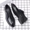 Chaussures décontractées hommes noirs combinaison robe pour hommes en cuir italien zapatos hombre bureau formel sapatos social masculino
