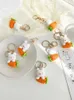 Keychains Lanyards Cute Keychains With Rabbit Pendant Keyrings Wholesale Creative Knitted Carrot Rabbit Car Keychains Girls Keys Accessories