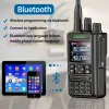 Armas abebree ar869 walkie talkie 136520mhz banda completa ham handheld radio gps bluetooth ar band wireless cópia frequência