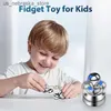 Nieuwheidspellen Fidget spinner speelgoed voor kinderen volwassen compressie resistent magnetische metalen bal kunstmatige satelliet handrotatormruk verminderd Q240418