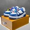 2023 Chaussures de créateurs Trainer Sneakers Plaque-Forme Maxi Mens Femmes Chaussures décontractées Black Bleu vert Orange White Shoe taille 36-45 Y18