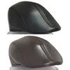 R094 Bérets Business Fimelles Femmes Men Béret Pu Pu Leather Men Newsboy Cabbie Ivy Cap noir Mode classique Collocation Collocation Suite D240418