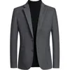 男性カシミアブレザースーツジャケットビジネスカジュアルスーツウールコート高品質の男性スリムフィット240407