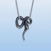 Pendant Necklaces Stainless Steel Snake Necklace Black Metallic Chain For Men Women Gothic Punk Hip Hop Style Cool Animal Serpent 259Z