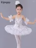 Scena nosić dziecięcą baletową sukienkę taneczną performance ubrania dla dziewcząt Biała łabędź profesjonalna pittispirt nowoczesne ciało
