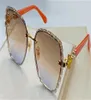 Nouvelles femmes lunettes de soleil H Picotin Square Cut Lens Plum Blossom Pile Head incrusté Diamond Temples UV400 Lens Top Quality3769342