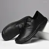 Casual Shoes Fashion Big Size 36-47 Men Sneakers Genuine Leather Handmade Mens Oxfords Breathable Male Business Office