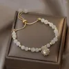 STRAND Womens Fashion Verkoop sieraden High End Natural Opal kralen kralen koper ingelegde zirkoonschaal parelarmband cadeau