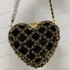 10A heart minaudiere lambskin gold-tone metal designer handbag luxury genuine leather crossbody bags chain flap bag mirror quality evening clutch bags