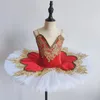 Sahne Giyim Çocuk Profesyonel Tutu Swan Saree Bluebird Varyasyon Grubu Performans Giyim Bale Elbise