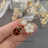 Anneaux de bijoux haut de gamme pour Vancleff Womens v Gold plaqué Ladybug ring CNC Advanced Precision Playful Fashion Unique et exquise Fashion Original 1: 1 avec un vrai logo