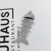 Charms 29x75mm Crystal Bone Fish For Earrings Bracelet Making Accessories Pendants Of Necklace Diy Jewelry