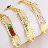 Braccialetti di fascino Ruixi 14K Gold Tri-color religioso religioso St. Jude Virgin Mary Jewelry Gioielli da uomo e femminile Commemorazione del braccialetto da uomo