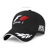 Sports extérieurs F1 Racing Mens Baseball Cape de mode lettre imprimée broderie Caps de baseball long Visor Brim Shade Snapback Sun Hat