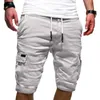 Shorts maschile jogger sport sport cargo combattimento militare allenamento palestra pantaloni corti multi tasca casual estate