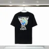 2024 Casablanc Designer Men TシャツセットマサオサンプリントメンズカジュアルシャツとショートレディースルーズシルクシャツTEESMEN TSHIRT S-3XL