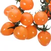 Decoración de fiestas Tomatones cherry simulados Garland Propiedades decorativas Pos