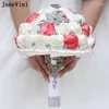 Hochzeitsblumen Janevini Elegante Wassermelonen Elfenbein Kristall Bouquet Fleurs Luxus Perlen Strassbraut Handblume Braut Mariage