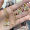 Дизайнер с бриллиантами для женщин -ювелирных изделий для женщин, набор женского ожерелья с качеством для вечеринки для вечеринки
