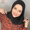 Muslimska abaya svart modal hijab abayas hijabs för kvinna islamisk modeklänning kvinnor tröja halsduk turbans huvud wrap omedelbar turban240403