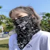 Capes à vélo Punk Masque solaire Polyester Polyester Hip Hop Face Veil Fin Fin Section de protection UV Écharpe oreille