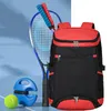 Utomhuspåsar tennis ryggsäck stor för 2 racketer badminton squash rackets sport pickleball racket bollar tillbehör