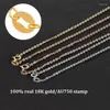 Chains Real 18K Gold Chain Necklace Classic O Design Pure Solid AU750 Fashion Fine Jewelry Gift For Women