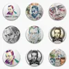 Albert Camus Soft Button Pin Funny Creative Decor Jewelry Badge Women Cartoon Fashion Gift Cute Clothes Lover Metal Brooch Hat 240412