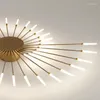 Ljuskronor lyxiga spiral fyrverkerier ledde ljuskronor ljusdesigner taklampor vardagsrum hem deco sovrum hängslampan fixtur