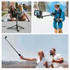 Selfie Monopods Telesin Bezprzewodowy Bluetooth Pilot Selfie Stick Monopod Tripod Mount for GoPro Hero 10 9 8 Max na iPhone'a Android Y240418