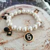 Perlenstränge Charme Perlen Perlen Armbänder für Frauen Bijoux Crystal Nr. 5 Luxus C Armband Geschenk Schmuck Fawn22312L
