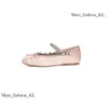 Woman Man Designer Miui Ballet Flat Mui Mui Sunglasses Shoe Luxury Yoga Loafer Dance Shoe Casual Lady Fashion Walk Mui Mui Shoes Trainer Sneakers 879