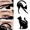 Eyeliner Nowe piękne narzędzie do makijażu wielkiego oka, czarny płynny eyeliner kota szablon oka, szablon rysunkowy strzałki, narzędzia do makijażu