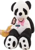 Dorimytrader grande coccolone fumetto sorridente Panda peluche giocattolo enorme anime panda divano bambola tatami decorazione regalo 260 cm 160 cm 17861028