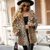 Modèle de léopard pour la fourrure pour femmes manteau imitation manteau femme automne et hiver fausse veste