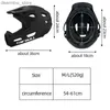 Cykelmössor masker Cairbull Integrated Light Mountain Bike Helmets Man för nedförsbacke BMX Vuxna Full Face Aero Motocross Hjälm Cykling Breatbar L48