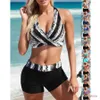 Women's Swimwear Summer Fashion Womens Bikini Suit Swimwear Ladies Comfortable Sexy Vegan Printed Swimwear Beachwear S-5XL